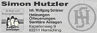 Heizung Sanitär Simon Hutzler. Inhaber Wolfgang Schicker.
