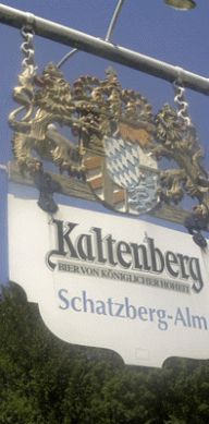 Kaltenberger Bier auf der Schatzbergalm