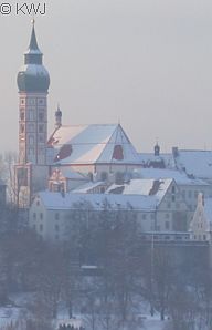 Kloster Andechs im Winter
