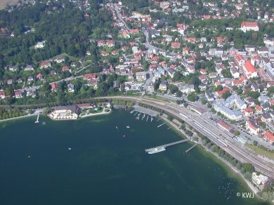 Foto Luftbild Starnberger See bei Starnberg