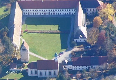 Foto: Luft-Bild Kloster Wessobrunn